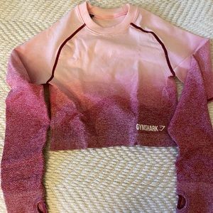 Gymshark cropped long sleeve top